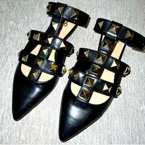 Black Mix No 6 | India StudFlat Shoes Size 8.5 - Picture 8 of 8
